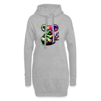 Koala - Hoodie-Kleid - Grau meliert - Vorne