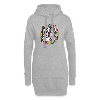 Proud School Counselor Appreciation Design - Sweat-shirt à capuche long Femme - gris chiné - Devant