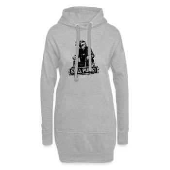 Stillpunk - Hoodie-Kleid - Grau meliert - Vorne