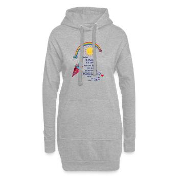 Schulkind  - Hoodie-Kleid - Grau meliert - Vorne