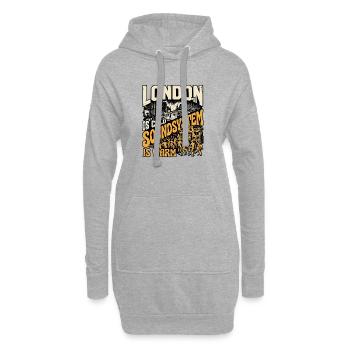 Soundsystem Culture London - Hoodie-Kleid - Grau meliert - Vorne