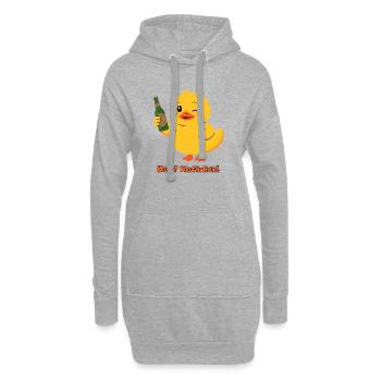 Ente Bier Natuerlich - Hoodie-Kleid - Grau meliert - Vorne