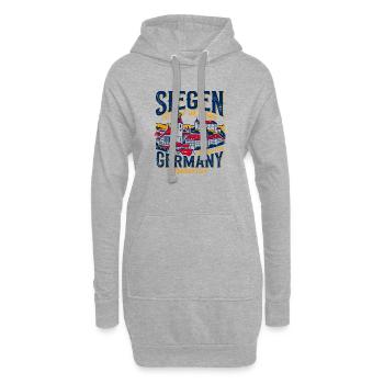Vintage Siegen Germany City Of The Crown - Hoodie Dress - heather grey - Front