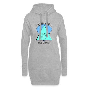 Bus Busfahrer Schulbus Autobus Busfahrerin - Hoodie-Kleid - Grau meliert - Vorne