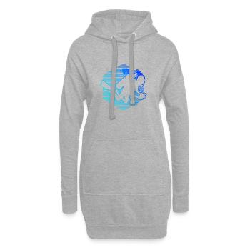 Scuba Taucher Diver Scuba Tauchen Scuba Diver - Hoodie-Kleid - Grau meliert - Vorne