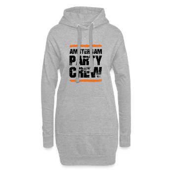 Amsterdam Party Crew - Hoodie-Kleid - Grau meliert - Vorne
