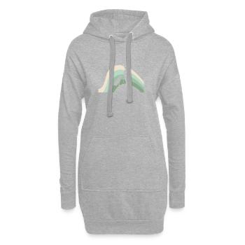 Dresseur de chiens, école canine, dressage de chiens - Sweat-shirt à capuche long Femme - gris chiné - Devant