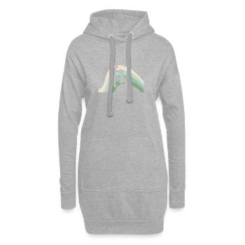 Peigne d’apprentissage de coiffeur - Sweat-shirt à capuche long Femme - gris chiné - Devant