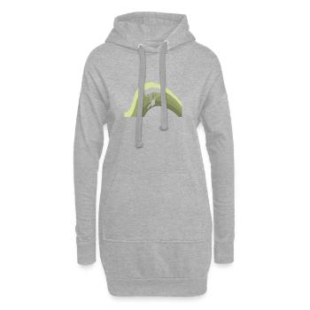 Fallschirmspringen Fallschirm - Hoodie-Kleid - Grau meliert - Vorne