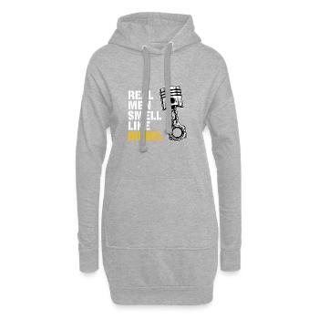 Real Men Smell Like Diesel | Amateurs de voitures - Sweat-shirt à capuche long Femme - gris chiné - Devant