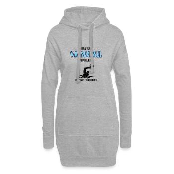 Wasserball Spieler Bester Wasserballer Geburtstag - Hoodie-Kleid - Grau meliert - Vorne