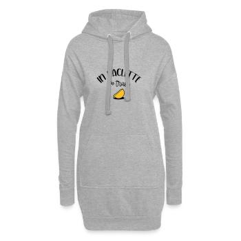 In Raclette We Trust - Sweat-shirt à capuche long Femme - gris chiné - Devant
