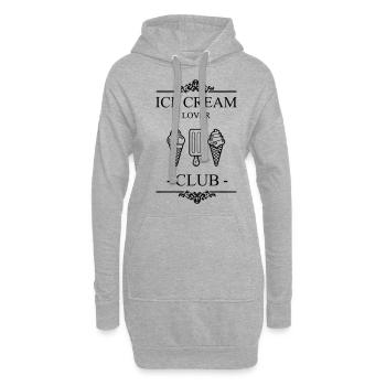 icecream lover club - Hoodie-Kleid - Grau meliert - Vorne