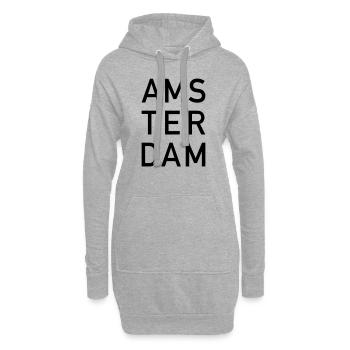 Amsterdam - Hoodie-Kleid - Grau meliert - Vorne