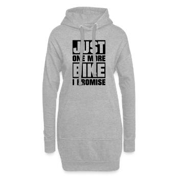 just one more bike - Hoodie-Kleid - Grau meliert - Vorne