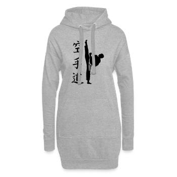 kampfsport - Hoodie-Kleid - Grau meliert - Vorne