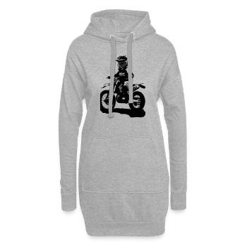 MOTORCYCLE CHILD - Hoodie Dress - heather grey - Front