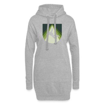 Skydiving Parachuting - Hoodie-Kleid - Grau meliert - Vorne