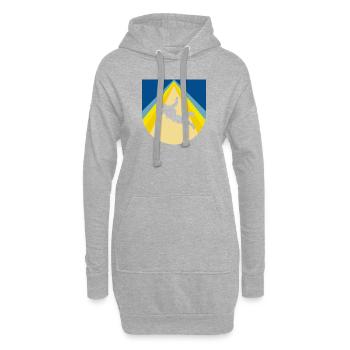 Parachutisme Parachutisme Sports de vol - Sweat-shirt à capuche long Femme - gris chiné - Devant