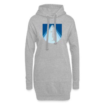 Cuisine Chef étoilé - Sweat-shirt à capuche long Femme - gris chiné - Devant
