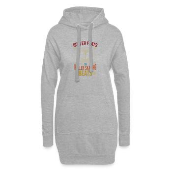 Patineur à roulettes Party Roller Skating Beats idée cadeau - Sweat-shirt à capuche long Femme - gris chiné - Devant