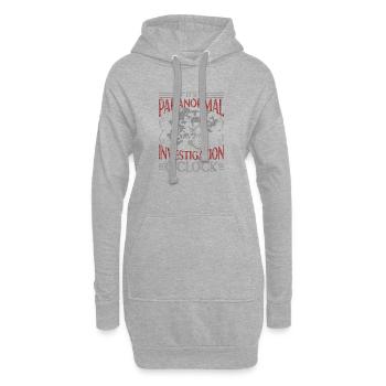 Chasseur de fantômes professionnel Drôle Paranormal O’clock - Sweat-shirt à capuche long Femme - gris chiné - Devant