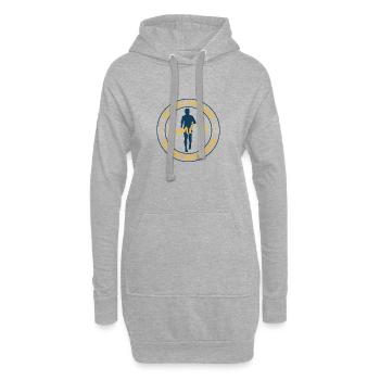 Running Good Things Come To Run Marathon Runner - Hoodie Dress - heather grey - Front