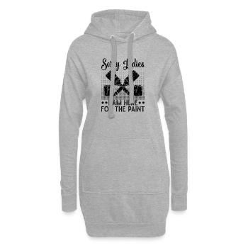 Cadeaux amusants pour les peintres en bâtiment Idées de peintres professionnels - Sweat-shirt à capuche long Femme - gris chiné - Devant