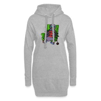 Araignée à tricoter de « Zora à la clinique Savannah » - Sweat-shirt à capuche long Femme - gris chiné - Devant