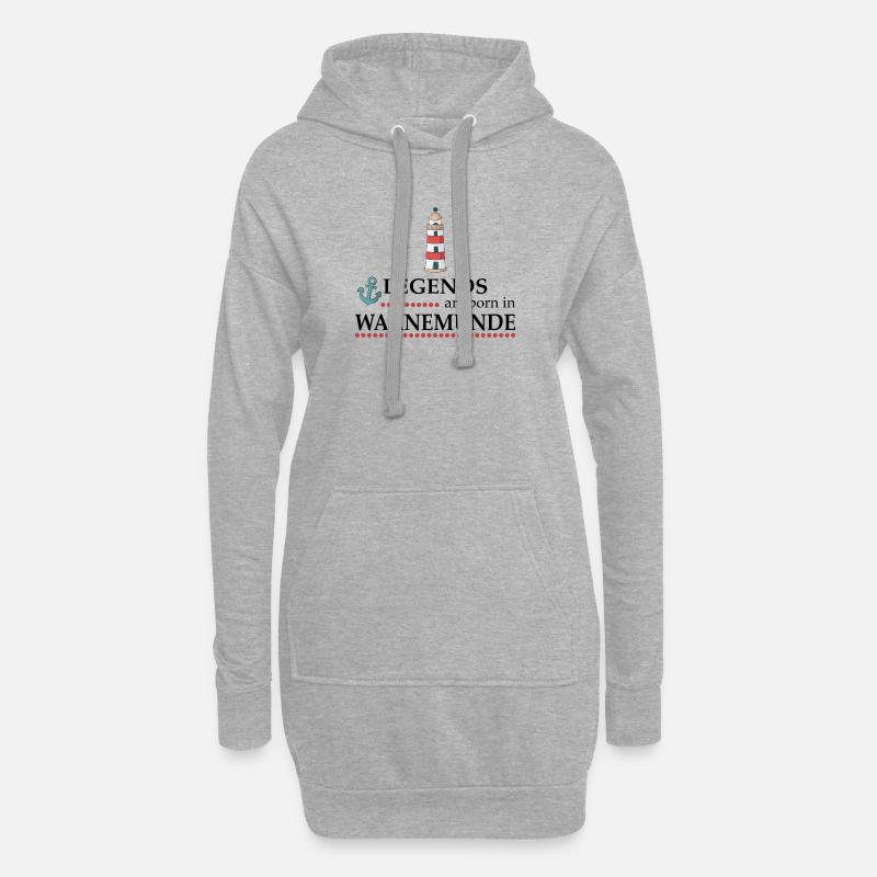 Warnemünde - Hoodie-Kleid - Grau meliert