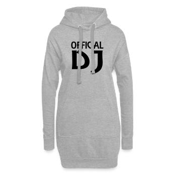 Official DJ - Hoodie-Kleid - Grau meliert - Vorne
