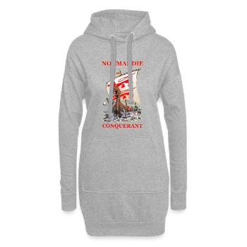 NORMANDIE CONQUERANT Louis RUNEMBERG © Adagp - Sweat-shirt à capuche long Femme - gris chiné - Devant
