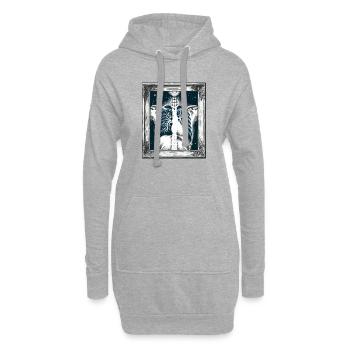 Art médical Thoracique Peinture Radiologie - Sweat-shirt à capuche long Femme - gris chiné - Devant