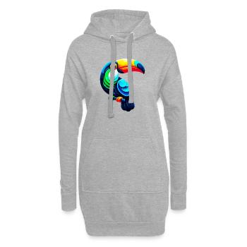 Tukan - Hoodie-Kleid - Grau meliert - Vorne