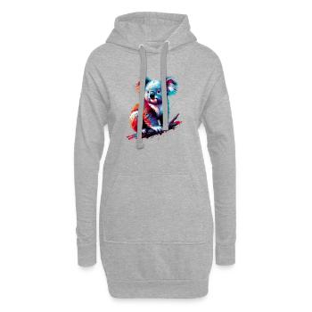 Koala - Hoodie-Kleid - Grau meliert - Vorne