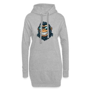 Cool Gorilla Lunettes de soleil Sourire d’été - Sweat-shirt à capuche long Femme - gris chiné - Devant