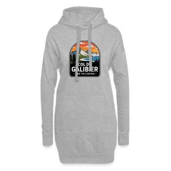 Col du Galibier Radsport-Panel - Hoodie-Kleid - Grau meliert - Vorne