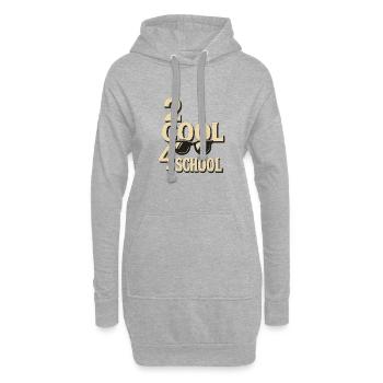 2 cool pour l'école - Sweat-shirt à capuche long Femme - gris chiné - Devant