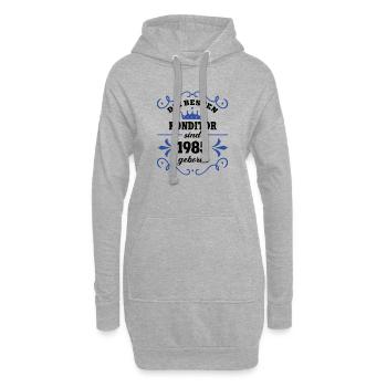Confiseur Anniversaire Vintage 1985 Collègue Né 85 - Sweat-shirt à capuche long Femme - gris chiné - Devant