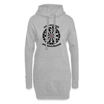 Fléchettes amoureuses - Sweat-shirt à capuche long Femme - gris chiné - Devant