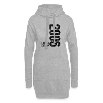 20. Geburtstag Mann Frau 20 Jahre 2006 Deko Lustig - Hoodie-Kleid - Grau meliert - Vorne