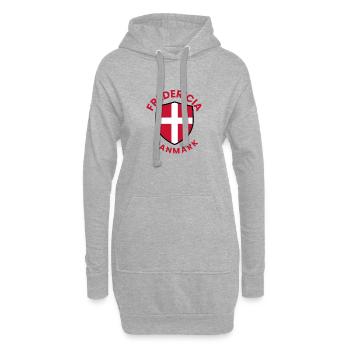 Fredericia Denmark Schild - Hoodie-Kleid - Grau meliert - Vorne