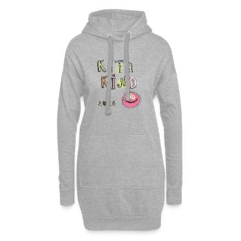 Kita Kind 2026  - Hoodie-Kleid - Grau meliert - Vorne