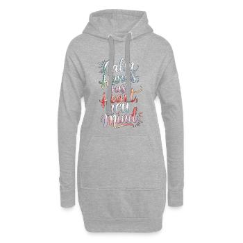 ICU Nurse I See You And Your Vitals Acute Care - Hoodie-Kleid - Grau meliert - Vorne