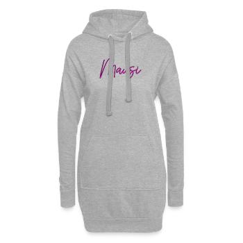 Mausi-_Valentinstag-_Jahrestag-_Beziehung_Kosen - Hoodie-Kleid - Grau meliert - Vorne