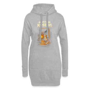 Skandinavisch Wikinger Born To be Koselig - Hoodie-Kleid - Grau meliert - Vorne