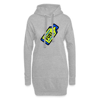 Sports d’endurance au gel énergétique Fuel Energy - Sweat-shirt à capuche long Femme - gris chiné - Devant