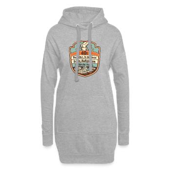 40 Das Alter Beim Aufstehen Geräusche - Hoodie-Kleid - Grau meliert - Vorne