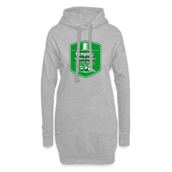 Campeur - Sweat-shirt à capuche long Femme - gris chiné - Devant