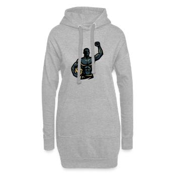  Beachvolleyball Spieler Muskeln Sportler Team - Hoodie-Kleid - Grau meliert - Vorne